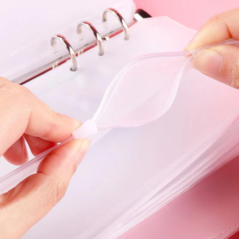 Экологичная ПВХ папка на молнии с 6 отверстиями для хранения планера формата А5/А6 - Доступна в наборах по 10, 15 или 20 штук