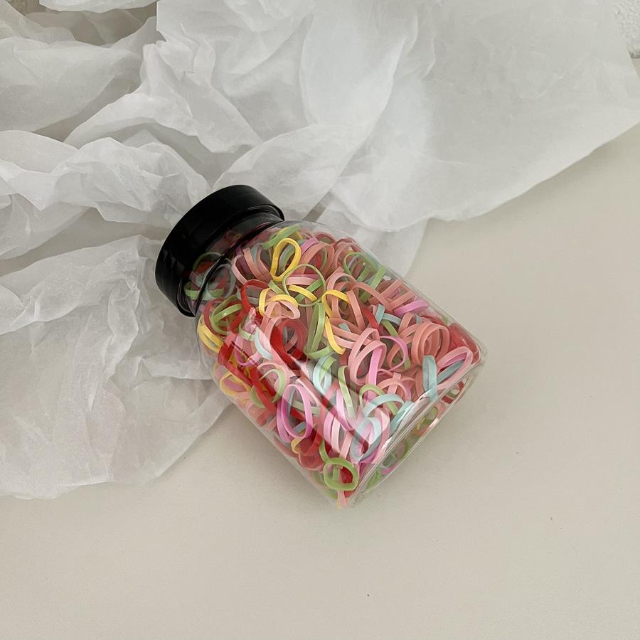 Одноразовая кожаная резинка для волос конфетного цвета, резинка для волос для детей, резинка для волос для девочек, эластичное украшение для волос