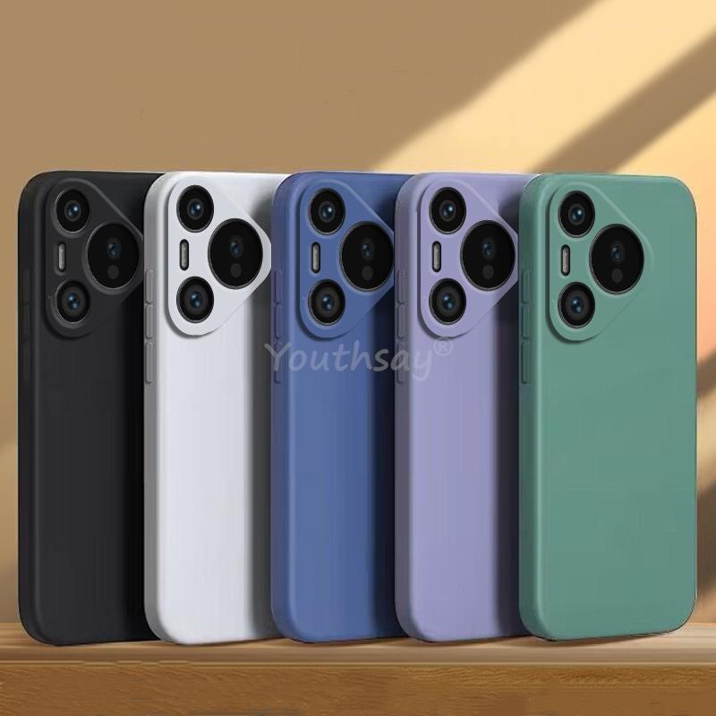 Чехол для Huawei Pura 80 Pro Чехол Pura 80 Pro Жидкий силикон Однотонный ТПУ Противоударный Матовый Защитный чехол для телефона Huawei Pura 80 Pro