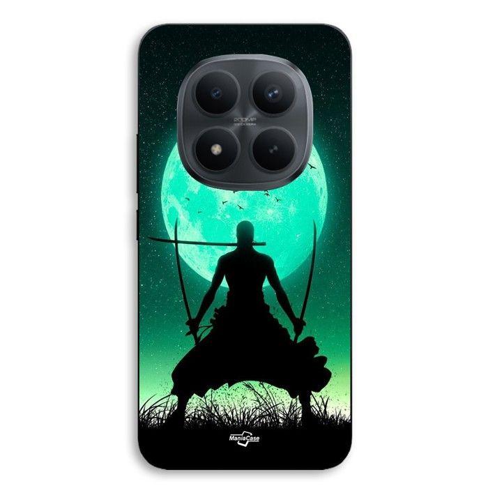 Coque téléphone - MANIACASE - Xiaomi Redmi Note 15 Pro 5G - Silicone TPU - Noir - Motif Roronoa Zoro