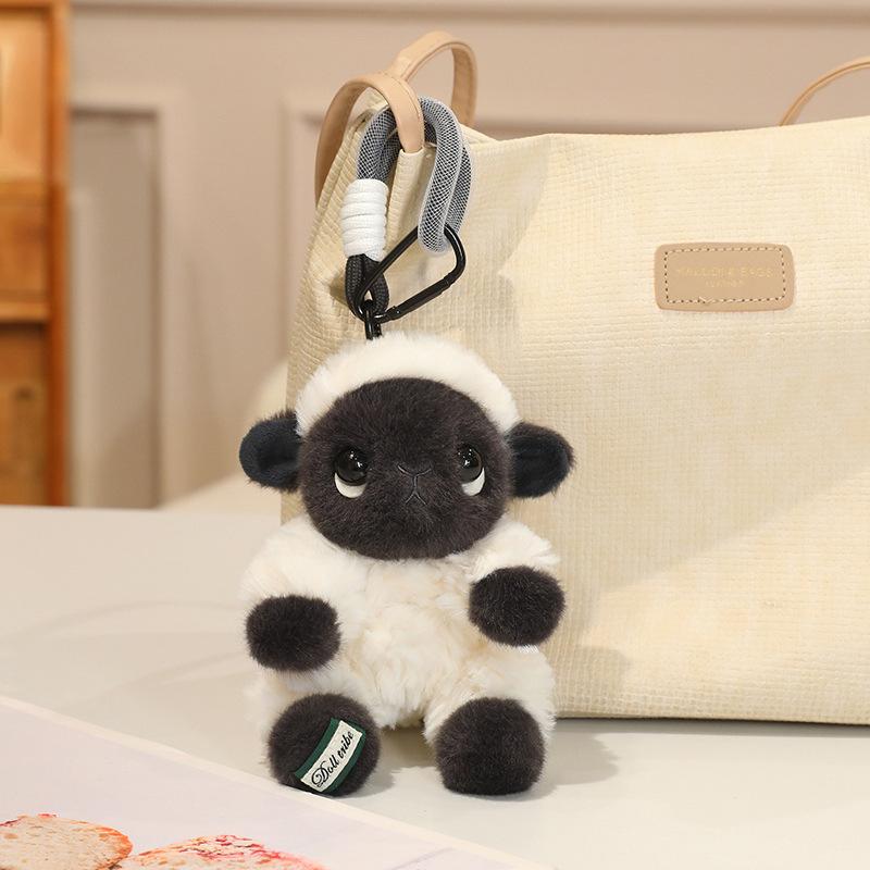 Cute Sheep Ollie Sitting Black Face Sheep Plush Toy Stuffed Animal, Kids Companion Doll Gift