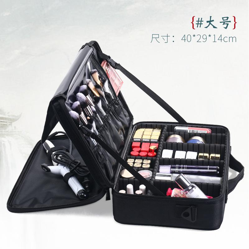 Профессиональный чехол для макияжа женский дорожный большой вместительный ящик для инструментов для красоты ногтей косметический органайзер чемоданы для коробок для хранения макияжа