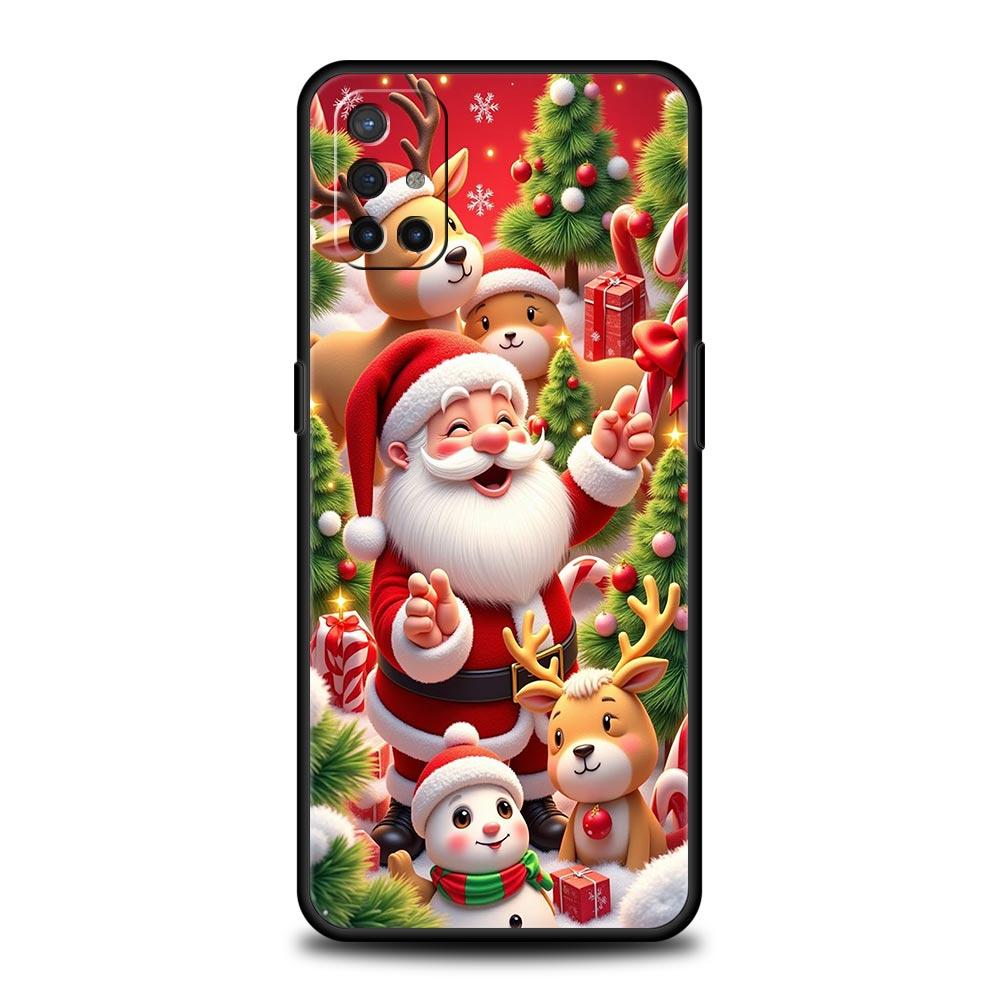 Новогодний Рождественский Чехол Для Телефона Для Oneplus 13R 13 12R 11 10T 10R Nord N100 N200 N10 10 9 9R 9RT CE 3 2 Z Pro 5G Мягкий ТПУ Чехол