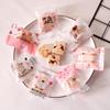 100Pcs Small Plastic Cartoon Animal Printed Baking Biscuit Cookie Candy Machine Sealed Party Gift Packaging Bags