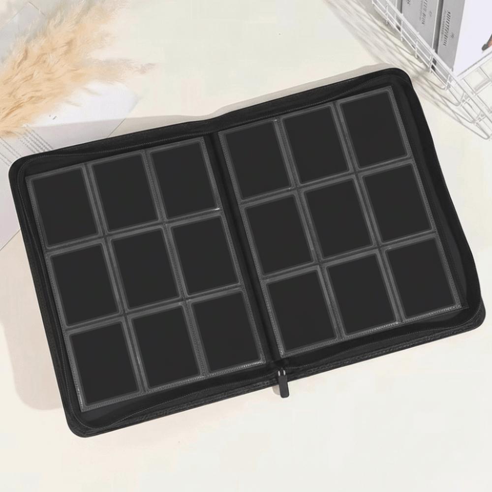Durable 9/12 Grids Collectible Card Album PU Leather Large-capacity Storage Book Card Album Home Storage