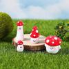 7Pcs Creative Mini Mushroom Moss Micro Landscape Decoration Jewelry with Succulent Plant Flower Decoration