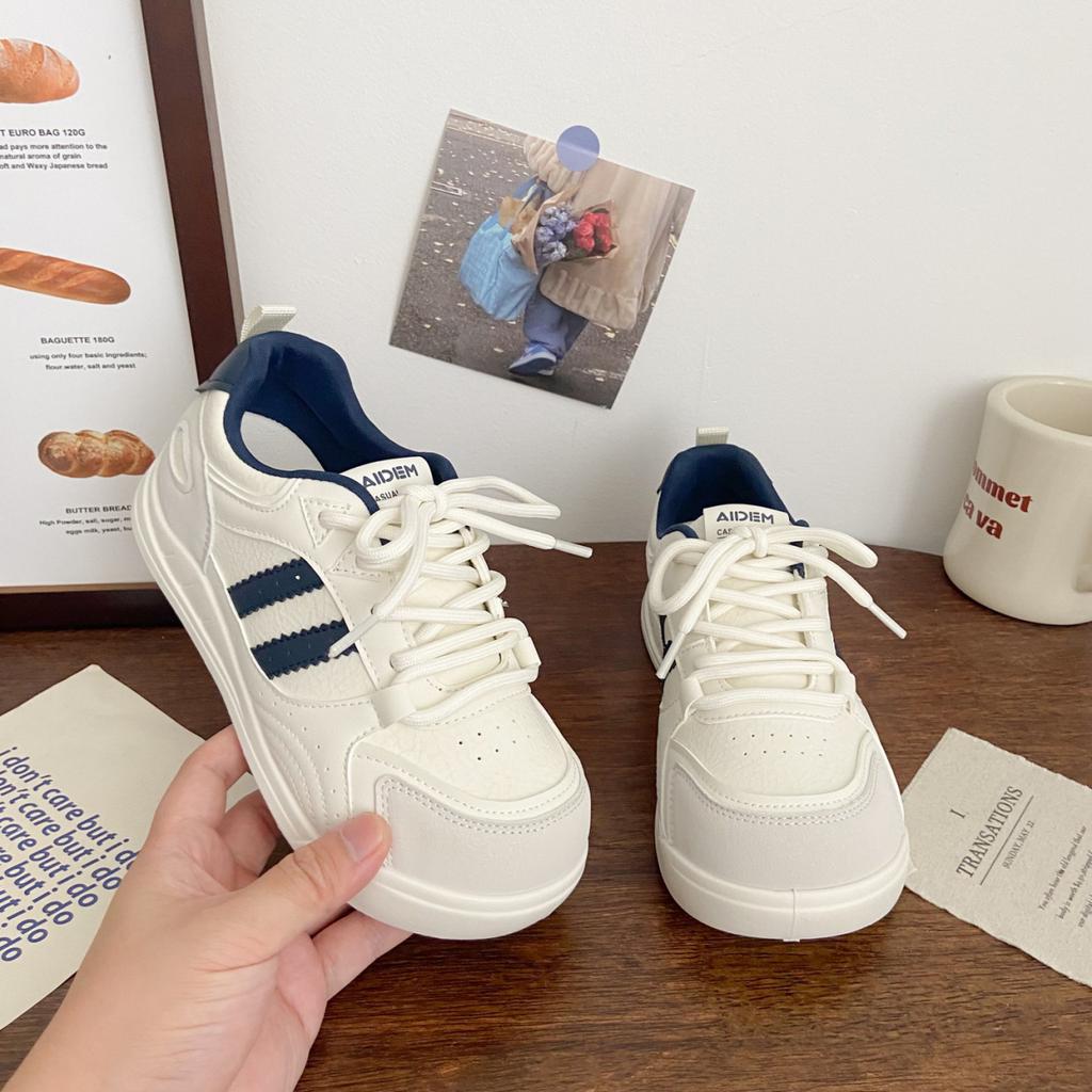 Ugly Cute Platform White Shoes Women's Moral Training 2025 Summer New Chic Niche Korean Version Breathable Student Sports Shoes