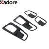 Car ide Inner Door Handle Bowl Cover Trim For Hyundai Venue      2024 Carbon Fiber Interior Accessories