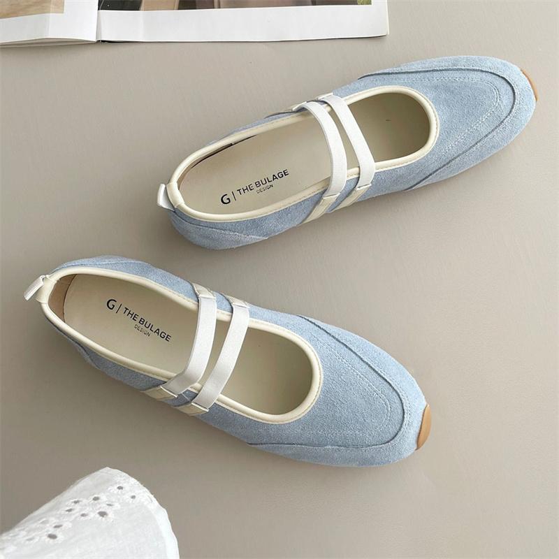 IPPEUM Балетки Квартиры Круглый Носок 2025 Новые Красные Туфли Балерины Женские