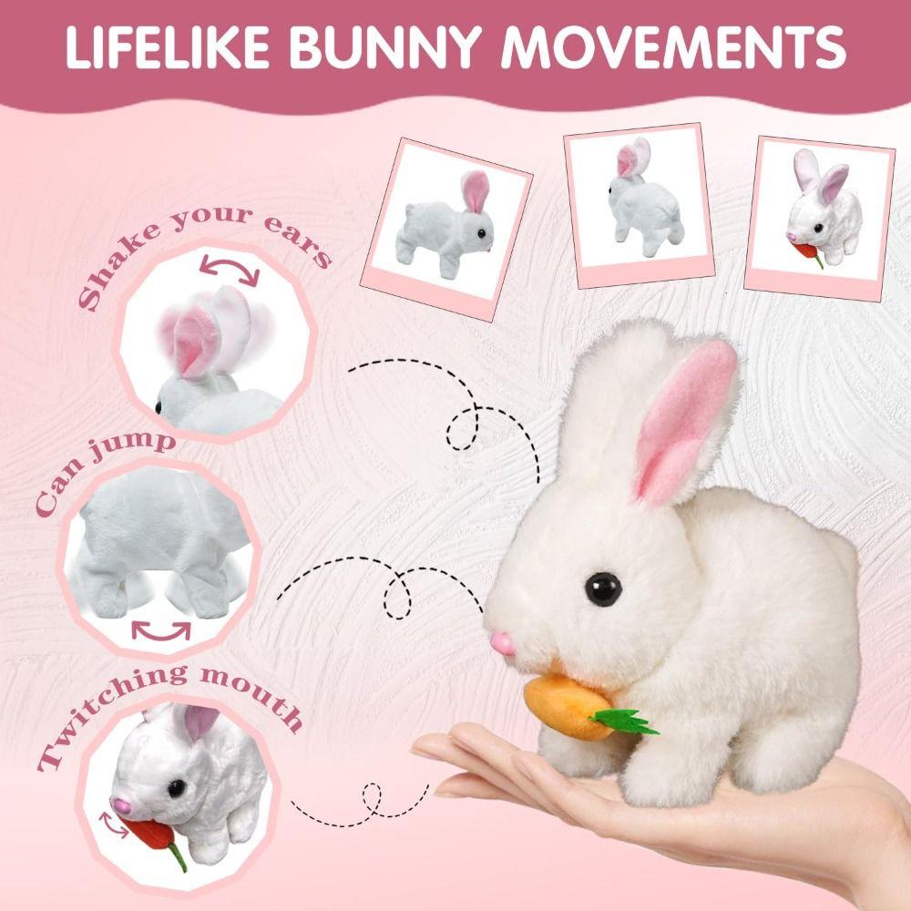 with Sounds and Movements Plush Bunny Doll Easter Rabbit Vitality Bliss Bunny  Easter