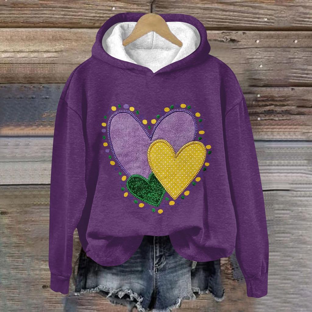 Женская модная повседневная толстовка с длинными рукавами и капюшоном с карнавальным принтом, толстовка с длинными рукавами и капюшоном