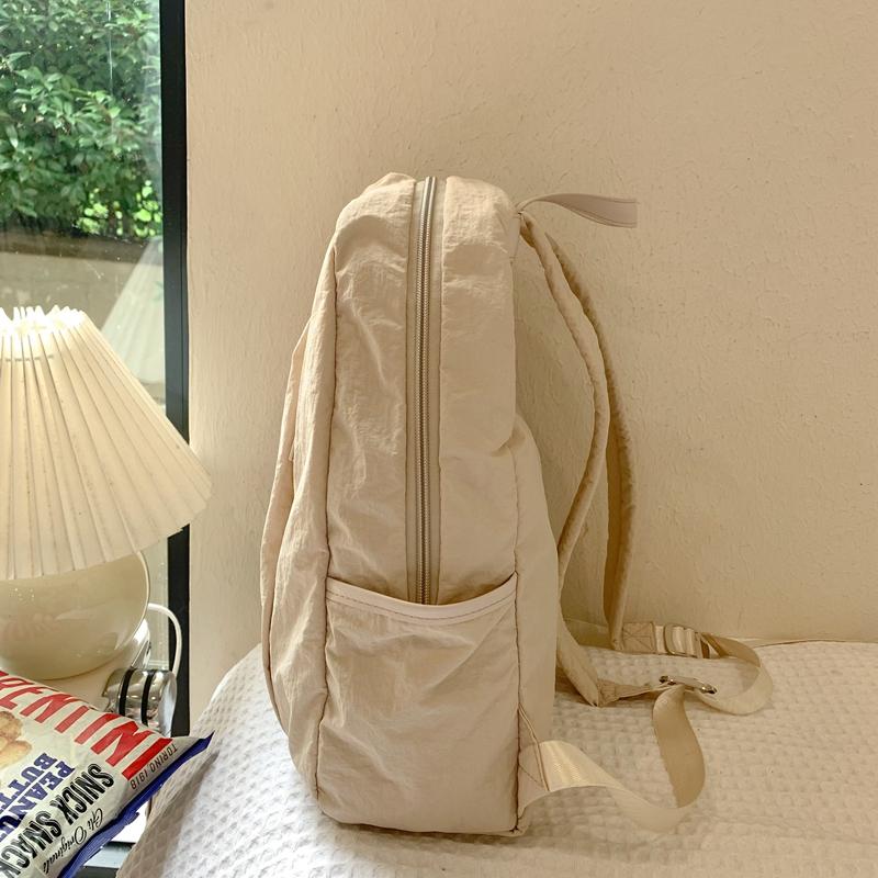 Рюкзак большой емкости для девочек, однотонный школьный рюкзак для студентов, женский дорожный рюкзак