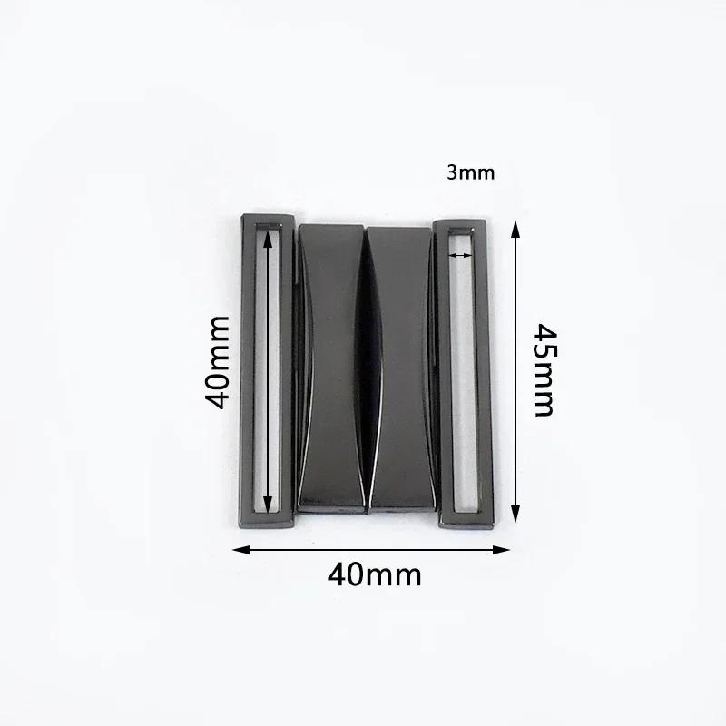 Meetee 1/2/4/5 шт. 30-60 мм Металлическая пряжка для ремня на талию Ленточная лента Регулируемая застежка Пальто Пуховик Ремни Декор Крючки Пряжки Аксессуары