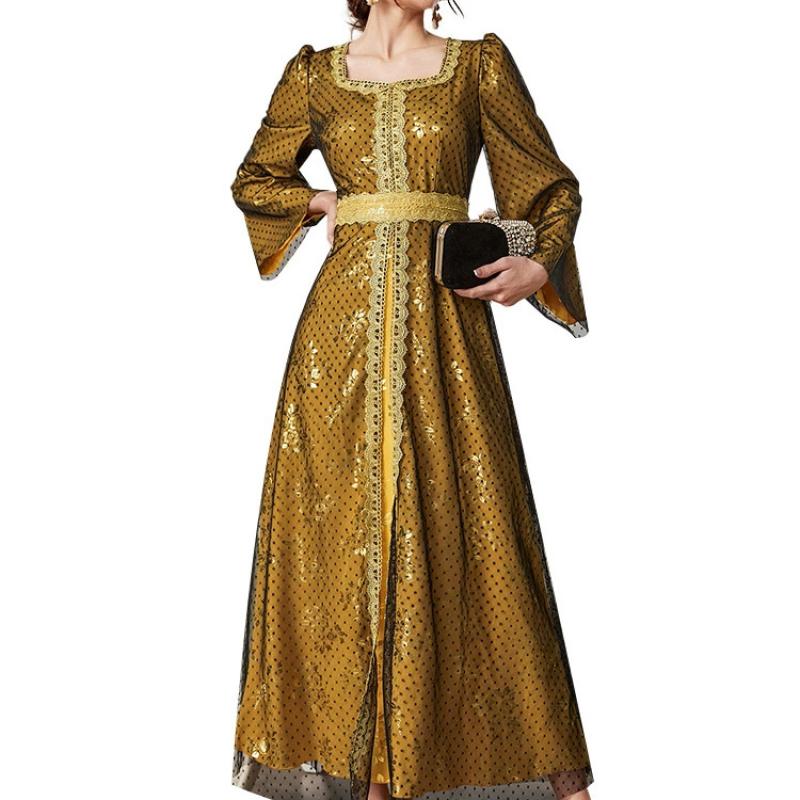 Mesh Dress Dubai Muslim Women's Wear