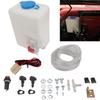 Universal Car Windshield Washer Bottle 12V Windscreen Washer Pump Fluid Tank 1.5L Reservoir Sprayer Wiper Systems Clean Tool Set