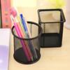 1Pc Creative Pen Holders Black Metal Stand Mesh Style Pen Pencil Ruler Holder Desk Organizer Storage Supplies Office Accessories