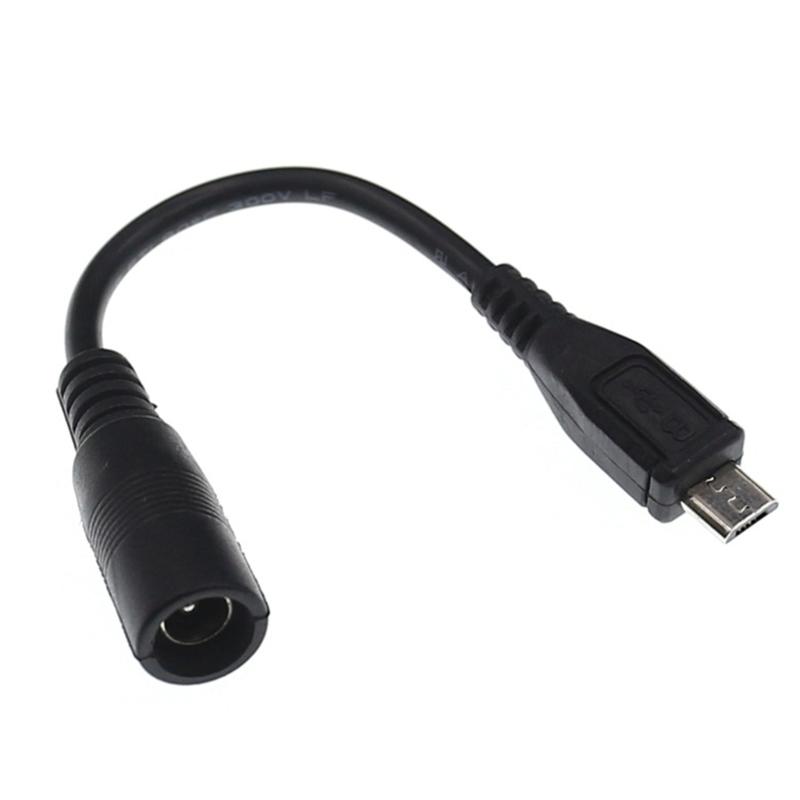 Адаптер-переходник DC5.5 x 2.1 мм (мама) на Micro USB (папа) Кабель-удлинитель Питание до 5В 3А 15Вт