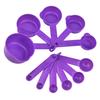 11Pcs/Set Plastic Measuring Spoon & Cup Set BPA-Free Baking Measuring Tool for Flour Sugar Salt Liquid Multifunctional Kitchen Household Meter