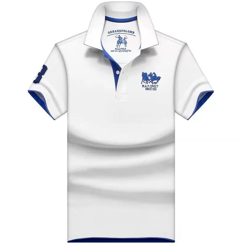 STORN Большой размер 6XL 100% Хлопок Мужские рубашки-поло С коротким рукавом Деловой повседневный Мужские футболки Вышивка Мужские футболки