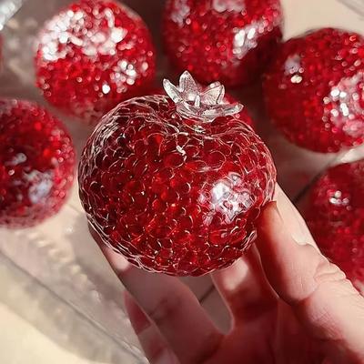 Новый Портативный Сделанный Вручную Антистресс Мяч в Форме Граната Оригинальные Фрукты Сжимаемая Игрушка TPR Забавные Непоседливые Игрушки Вечеринка Детские Подарки