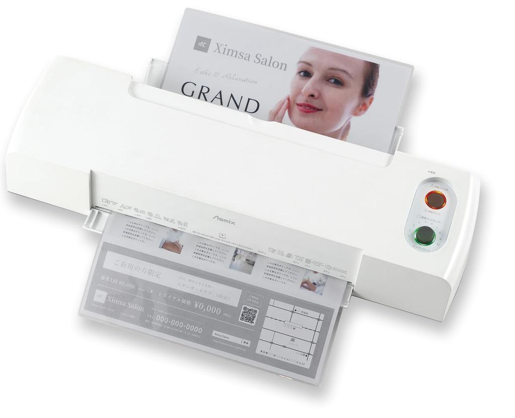 Laminator A3 Compatible 6 Rollers L630A3 Asuka High Speed Compatible Fastest 65 Seconds Auto Reverse Beautiful Finish 10 Temperature Levels 150m