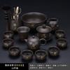 Purple sand Hehuan Kung Fu tea set, light luxury office living room tea making new gold-painted teapot drinking tea cup