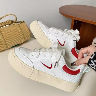 Белые женские туфли, весенняя обувь в консервативном стиле, новая повседневная обувь с цветными блоками, модные универсальные женские туфли в стиле ретро