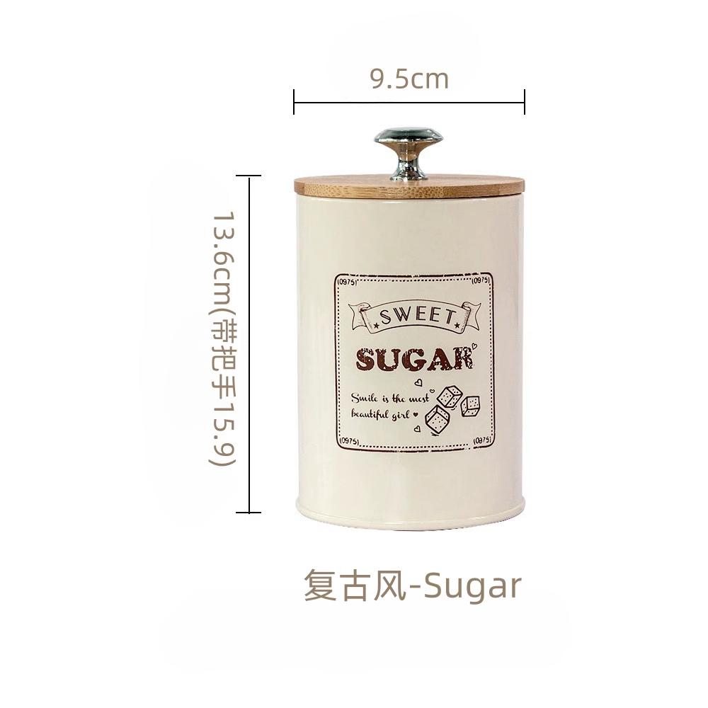 Vintage Style Tea Coffee Sugar Storage Tins - Farmhouse Kitchen Canister Set to Keep Contents Fresh