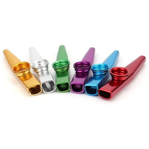 Ntcpefy 18-Piece Metal Musical Instrument Flute Companion with Kazoo Diaphragms for Guitar, Ukulele, Violin, and Piano Keys