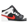 Air 1 Mid Grade School 'Chile Red' (Unisex) Black / Chile Red / White Kids' Basketball Shoes 554725 075