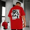 Plus Size Demon Slayer Summer Anime Printed Men and Women Tshirt Casual Parent Child Top Fashion Street Cotton Harajuku Y2K
