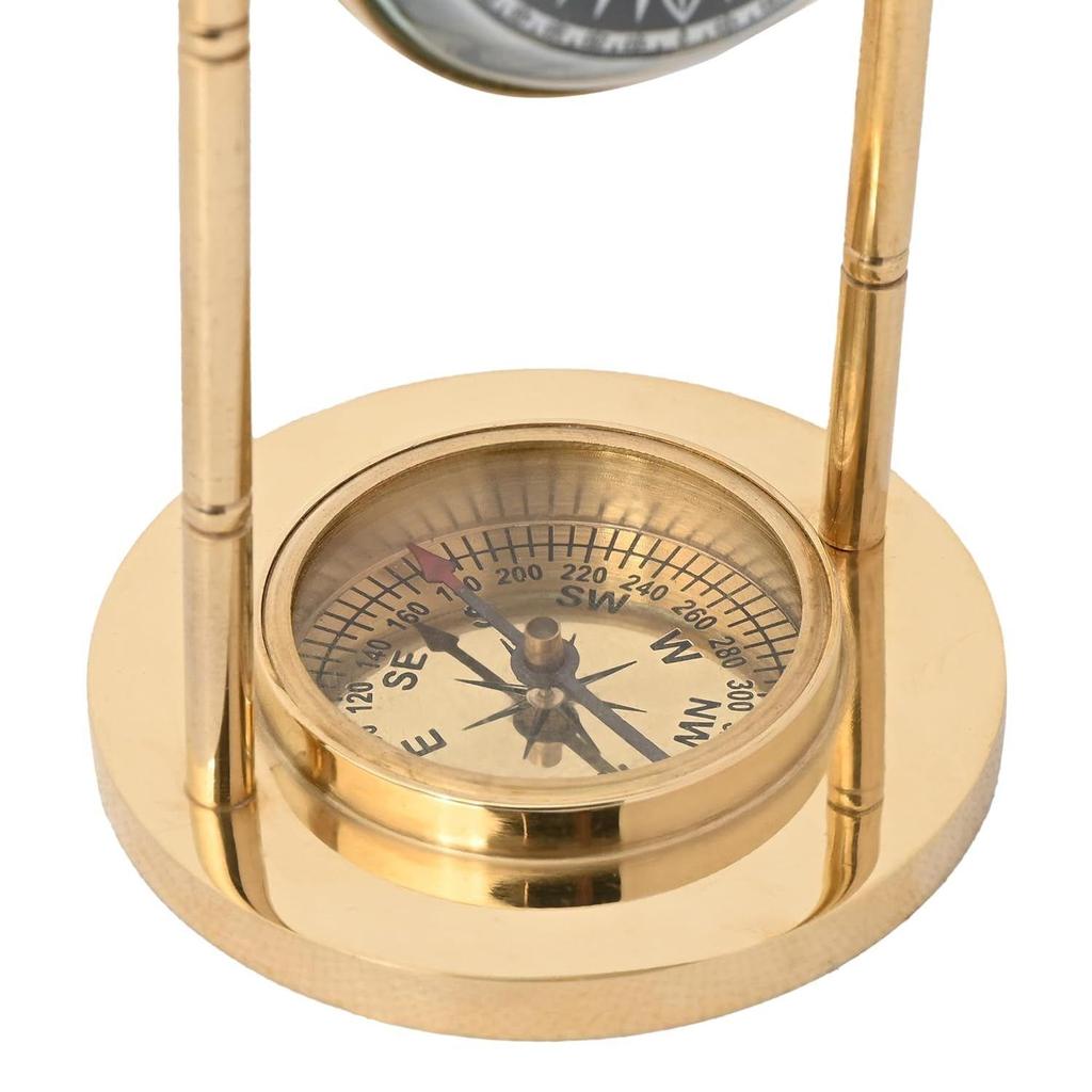 Старинные латунные настольные часы, старинные стеклянные часы для учебного стола, украшения, офисного стола, домашнего декора, свадебного подарка