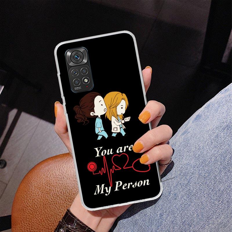 Чехол для телефона Greys Anatomy Person для Xiaomi Redmi Note 15 14 14S 13 Pro Plus 12 12S 11S 11E 10S 10 11T 5G Уникальный C