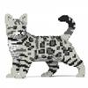 Zeka Bengal Cat Premium Nanoblock, Серебро, популярные корейские игрушки