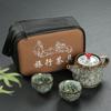 Chinese Style Ceramic Kung Fu Tea Set Creative Household 1 Teapot 2 Cups Outdoor Travel Portable Teapot Tea Cup Teaware Gift New