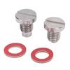 Lower Unit Drain Plug Screw Kit Stainless Steel 90340 08002 for Outboard Engine 5HP 6HP 8HP 9.9HP 15HP 90HP 115 To 300HP