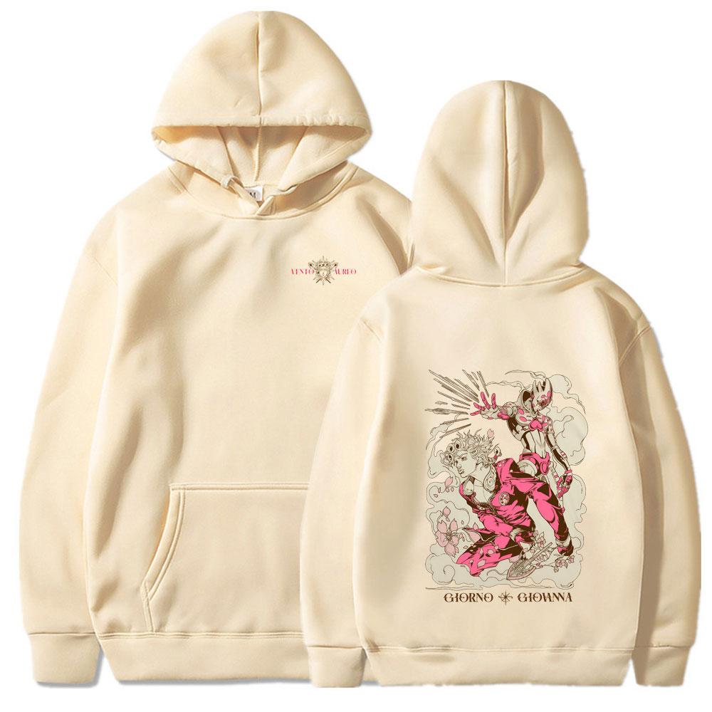 Anime Jojo Bizarre Adventure Hoodies Higashikata Josuke Manga Graphic Sweatshirts Men Women Casual Long Sleeves Fleece Clothing