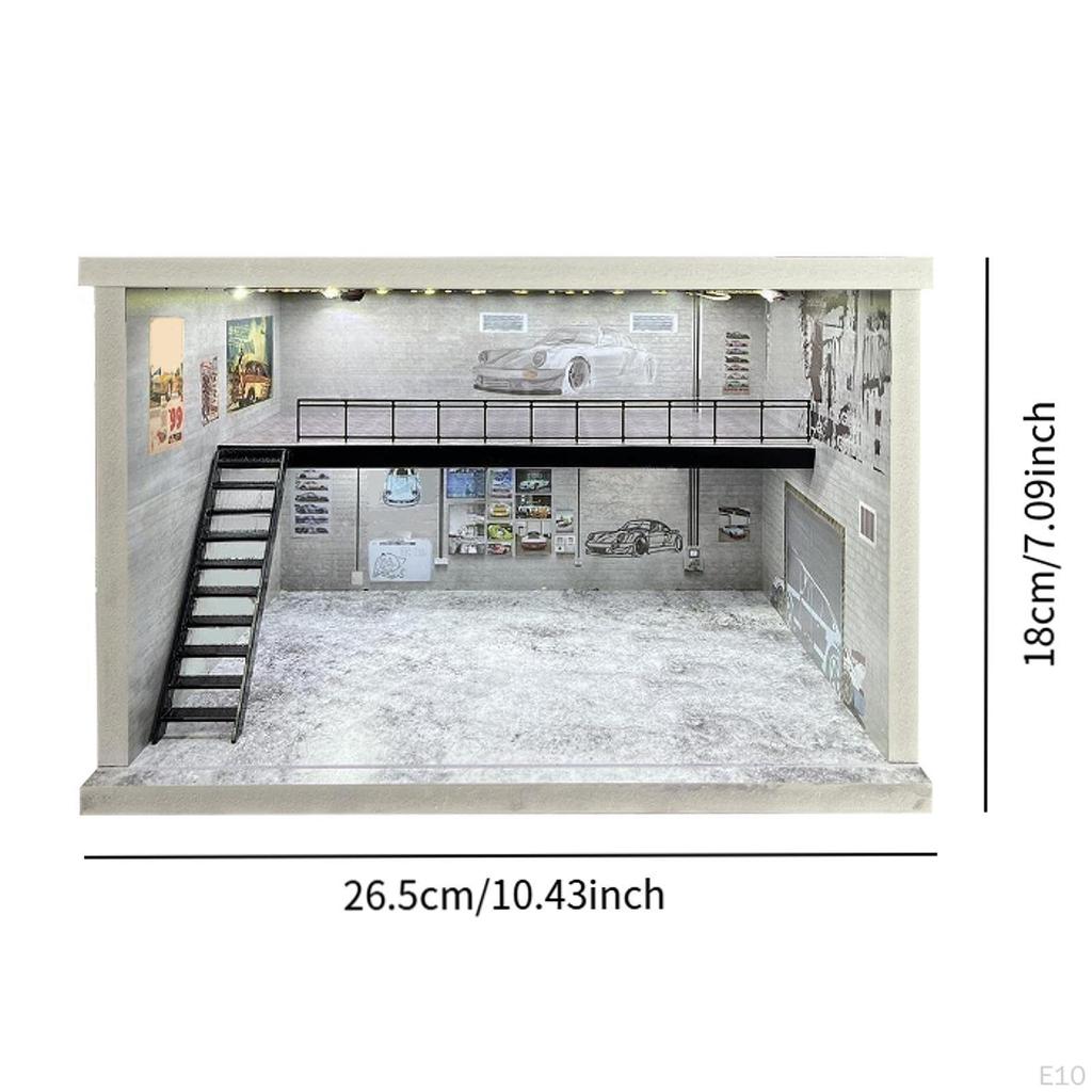 1/64 1/36 1/32 масштаб автомобильный дисплей акриловое парковочное место со светодиодной подсветкой для коллекционеров