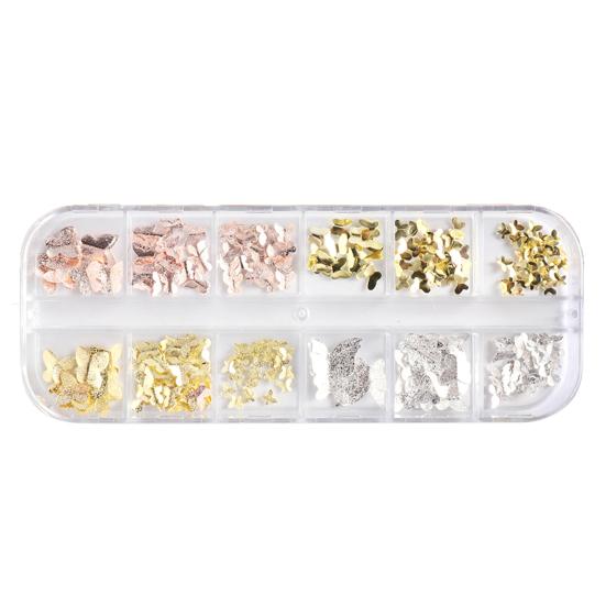 1 Box Nail Decoration Delicate Shape Fade-Resistant Metal 3D Butterfly DIY Nail Art Jewelry Manicure Designs Beauty Supplies