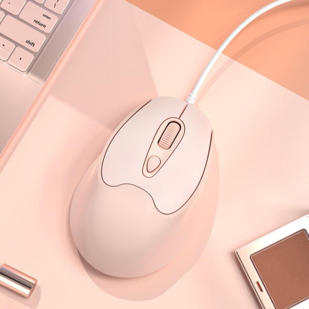 USB Wired Mute Mouse Type C USB Cable Ergonomic Mice Type C Wired Mouse Desktop Notebook