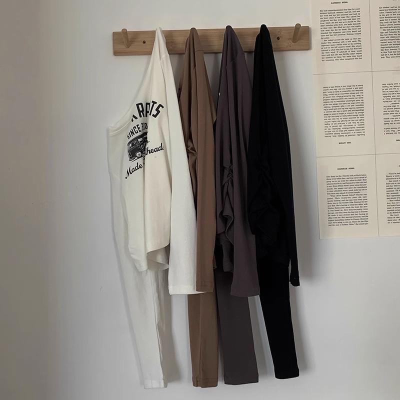 Женская милая и пикантная шикарная футболка с длинным рукавом - Приталенный дизайн для весны/осени