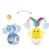 Self-Moving Cat Toy Colorful Feather Cat Teaser Toy Wobble Toy Indoor Interactive Play for Kitten Fun Activity Pet Home Supplies