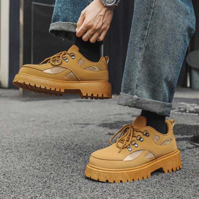 Fashion Men's Fashion Outdoor Casual Shoes Casual Shoes for Men Anti Slip Comfort Work Footwear Retro Locomotive Tooling Shoes for Mens