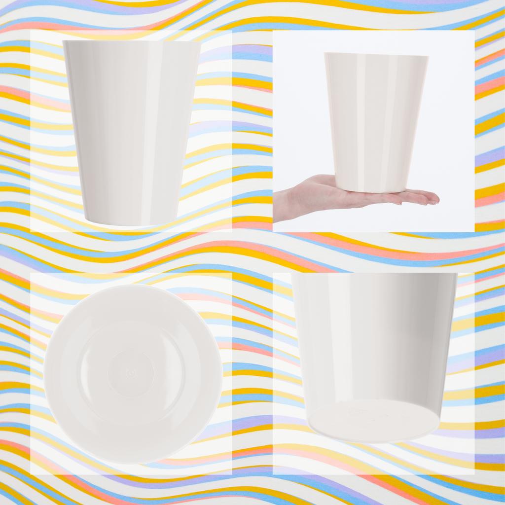 KADAX Горшок Кашпо Для Орхидеи Подставка Пластиковый Цветы 13 см Белый