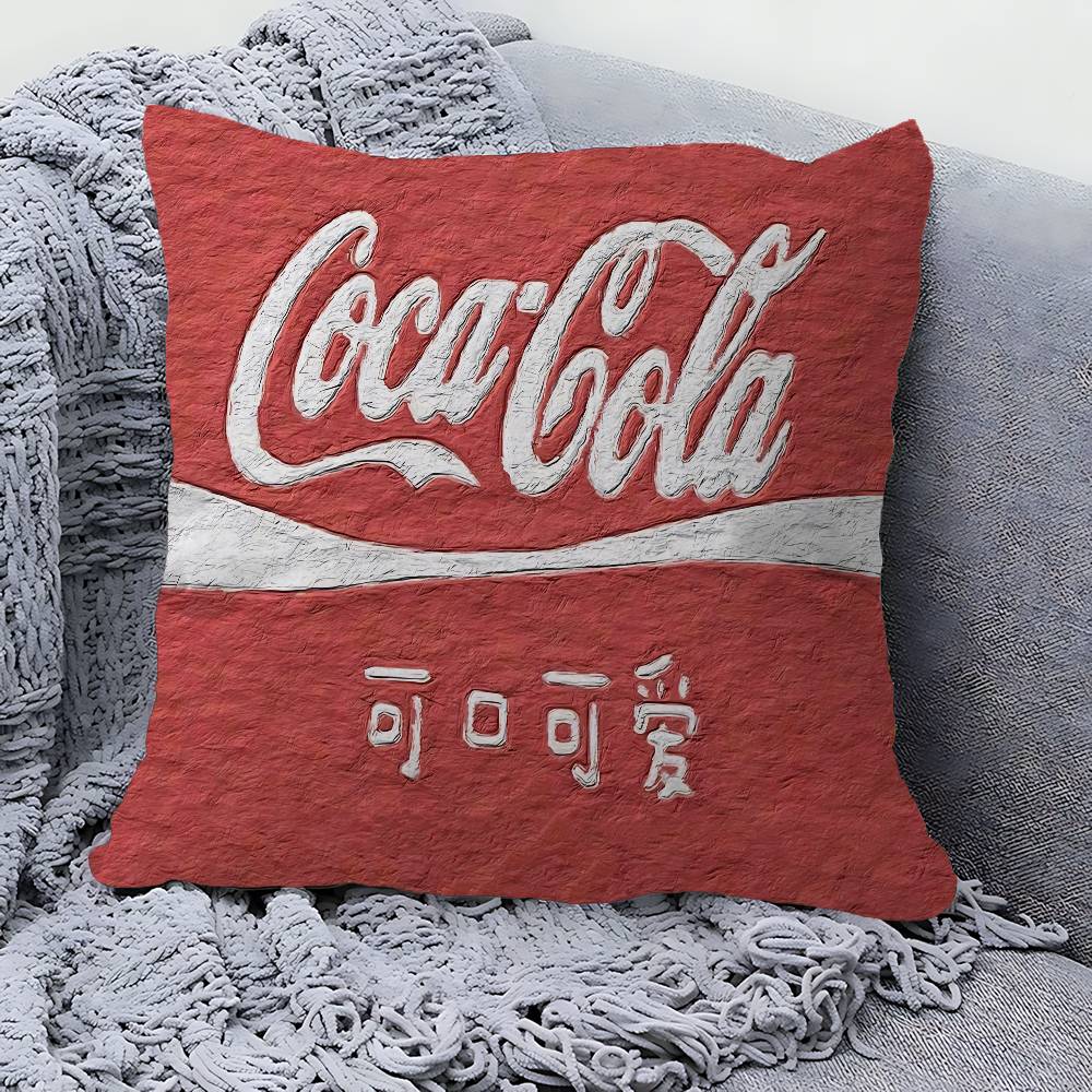 C-Cocas C-cola Винтажный Логотип Наволочка Полиэстер Подушки для Дивана Декоративные Подушки-Пледы Декор для Дома Наволочка
