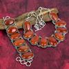 Carnelian Gemstone Handmade Jewelry Set, 925 Solid Sterling Silver Necklace & Bracelet Jewelry For Her, Carnelian Gemstone Jewelry For Her