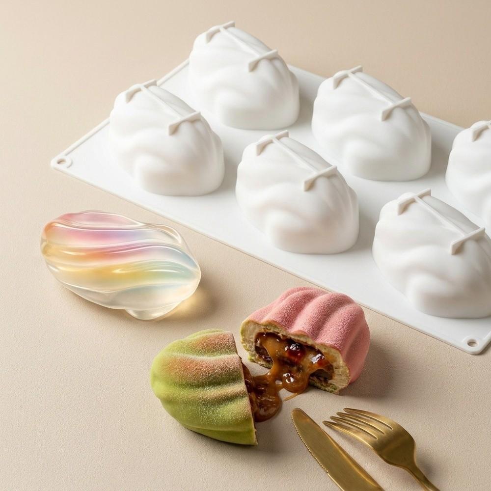 3D Mousse Cake Mold Flexible French Dessert Mold Dishwasher Safe Jelly Pudding Mold Kitchen