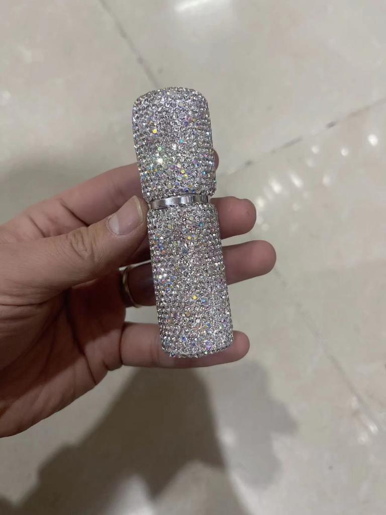 Diamond-encrusted Perfume Decanter 10ml Trial Size Cosmetic Travel Spray Bottle