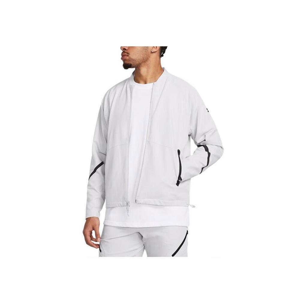 Under Armour Мужская тренировочная летная куртка Unstoppable Color Block Zip, серая 1377170-014