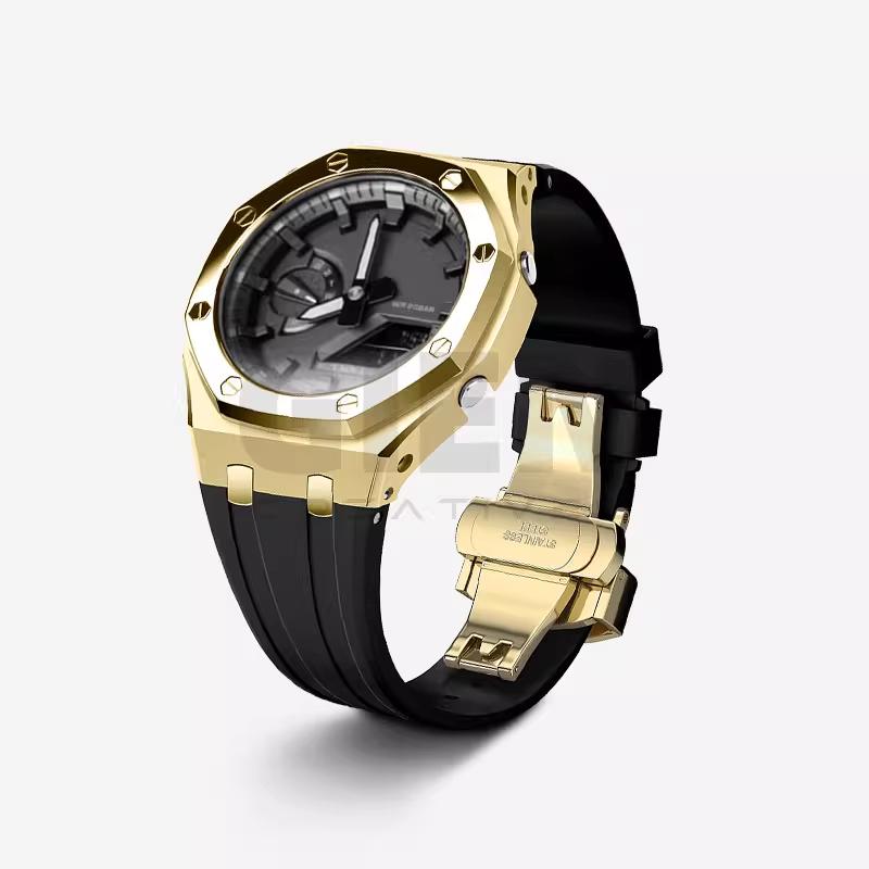 Комплект ремешка из нержавеющей стали 316L Для Casio G-SHOCK farm oak GA2100/GA2110 GA-2100 GA-B2100 металлический корпус ремешок мужской браслет